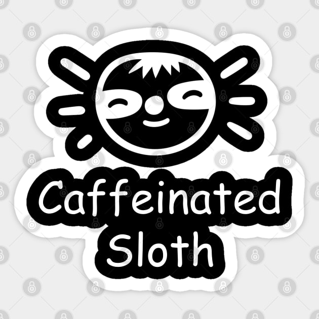 Caffeinated Sloth Sticker by Freeman Thompson Weiner